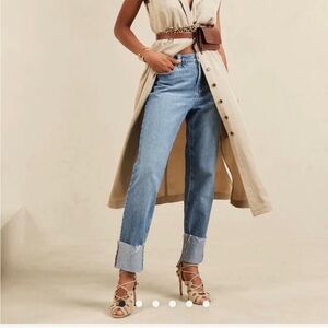 Banana Republic Factory  cuffed  slouch Jean Sz 2 tall bin H